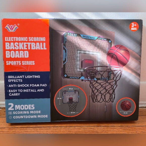 Indoor Basketball Hoop Fan Backboards for Adults with Electronic Scoreboard - Picture 1 of 8